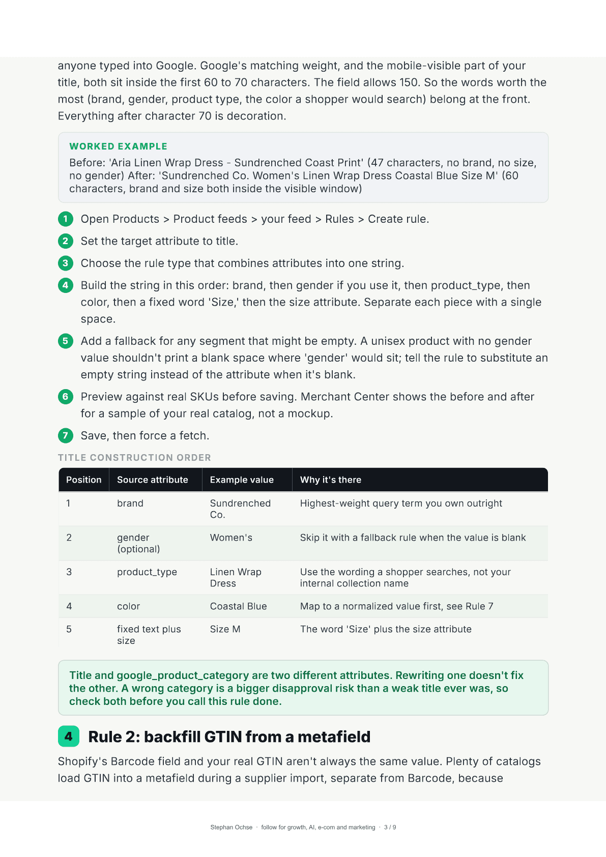 Page 3 of Merchant Center Feed Rules, No Dev