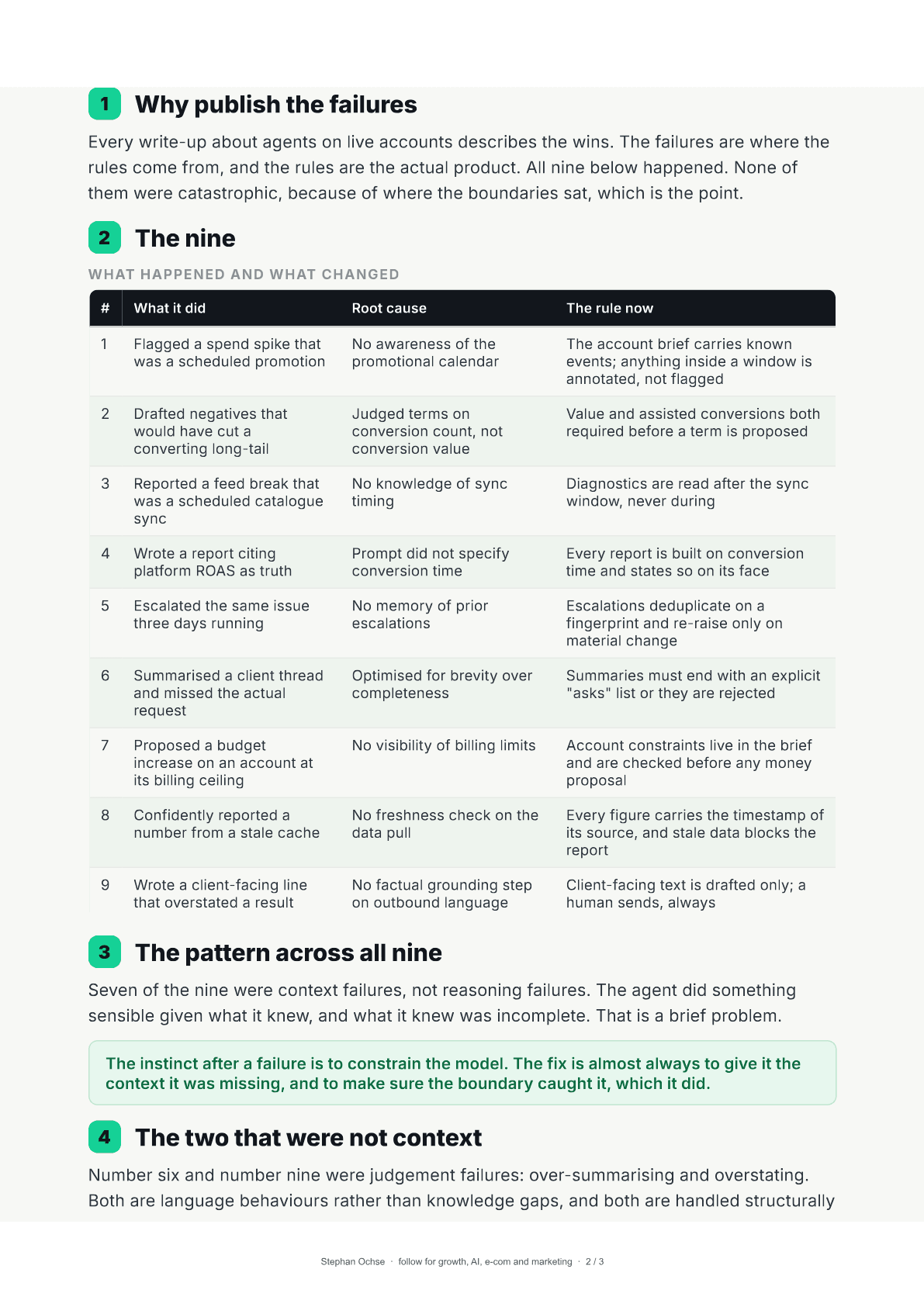 Page 2 of Nine Things the Agents Got Wrong
