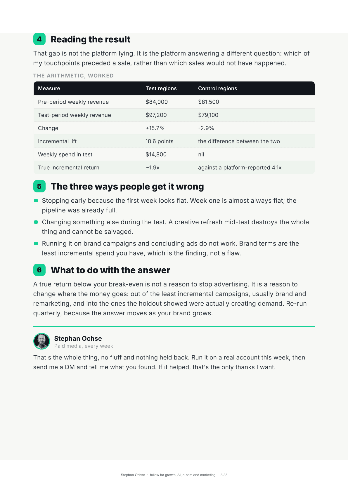 Page 3 of The 21-Day Geo Holdout