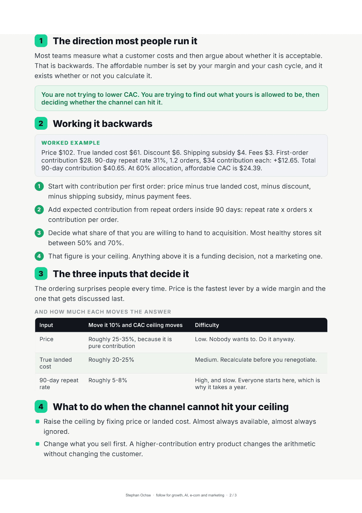 Page 2 of The CAC You Can Afford